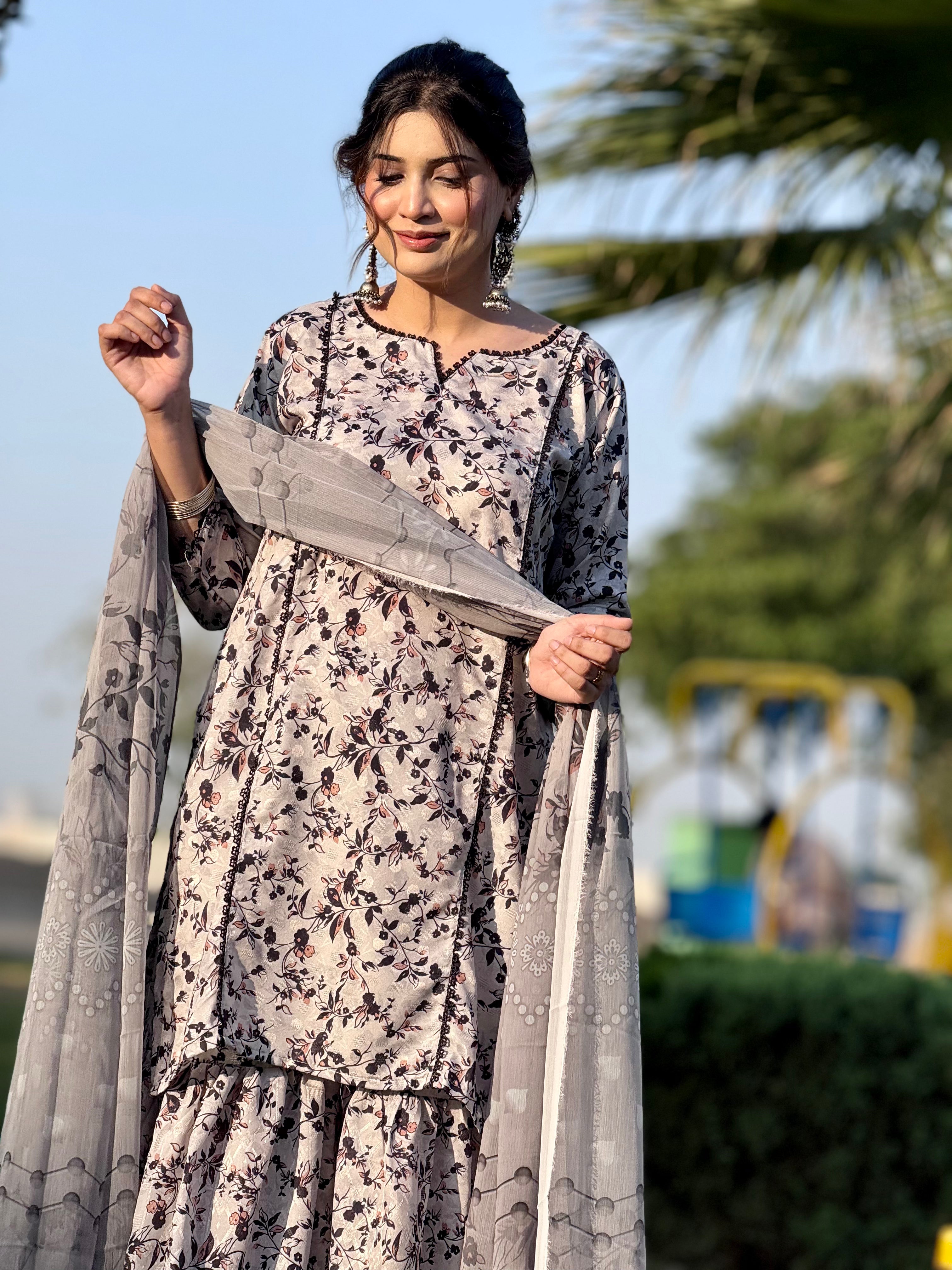 3 Piece Gharara Set