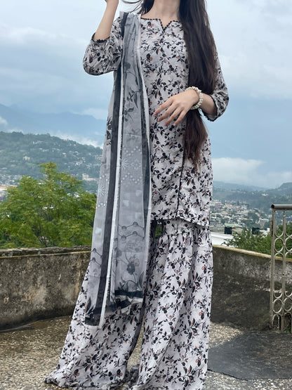 3 Piece Gharara Set