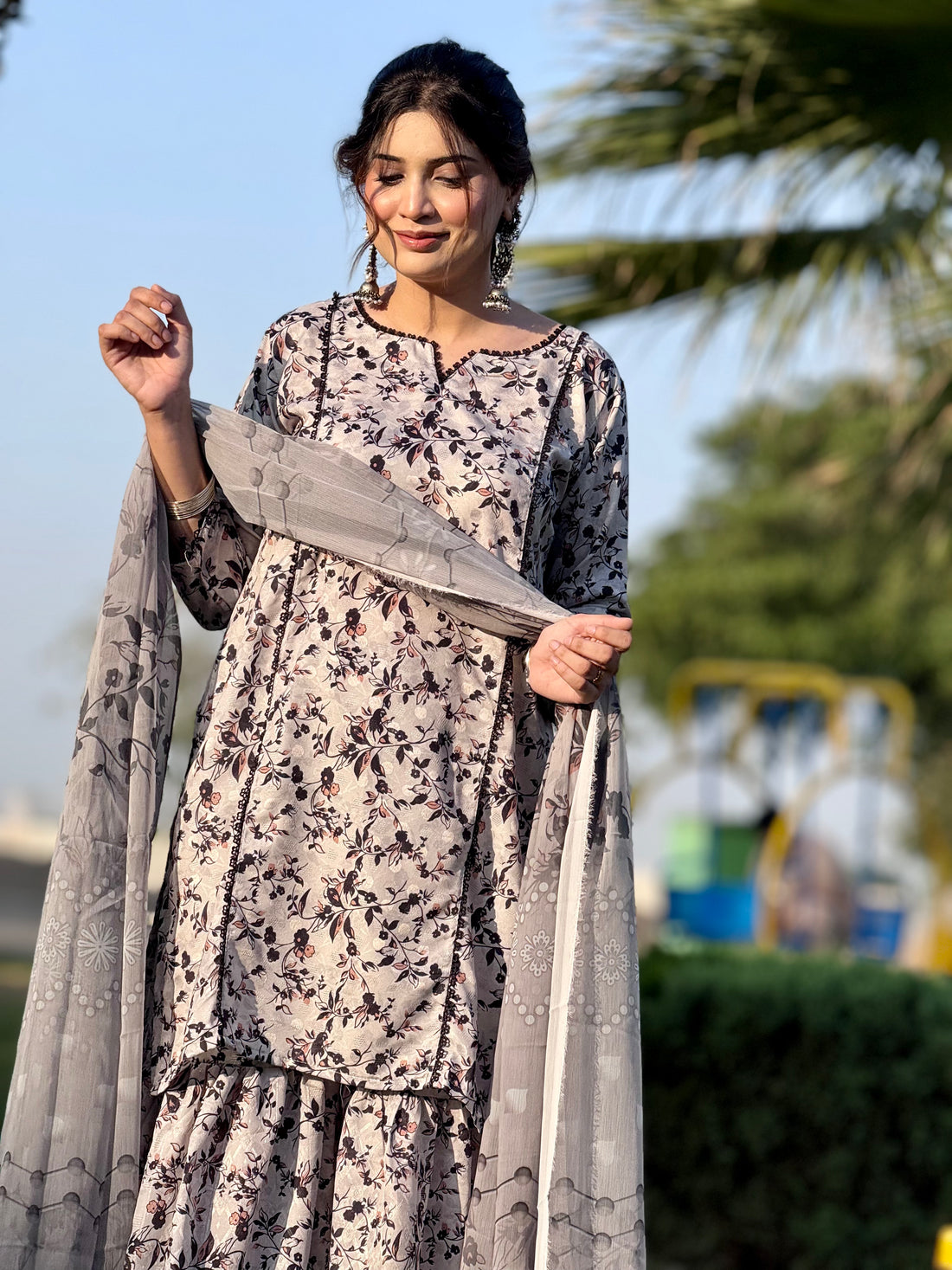 3 Piece Gharara Set